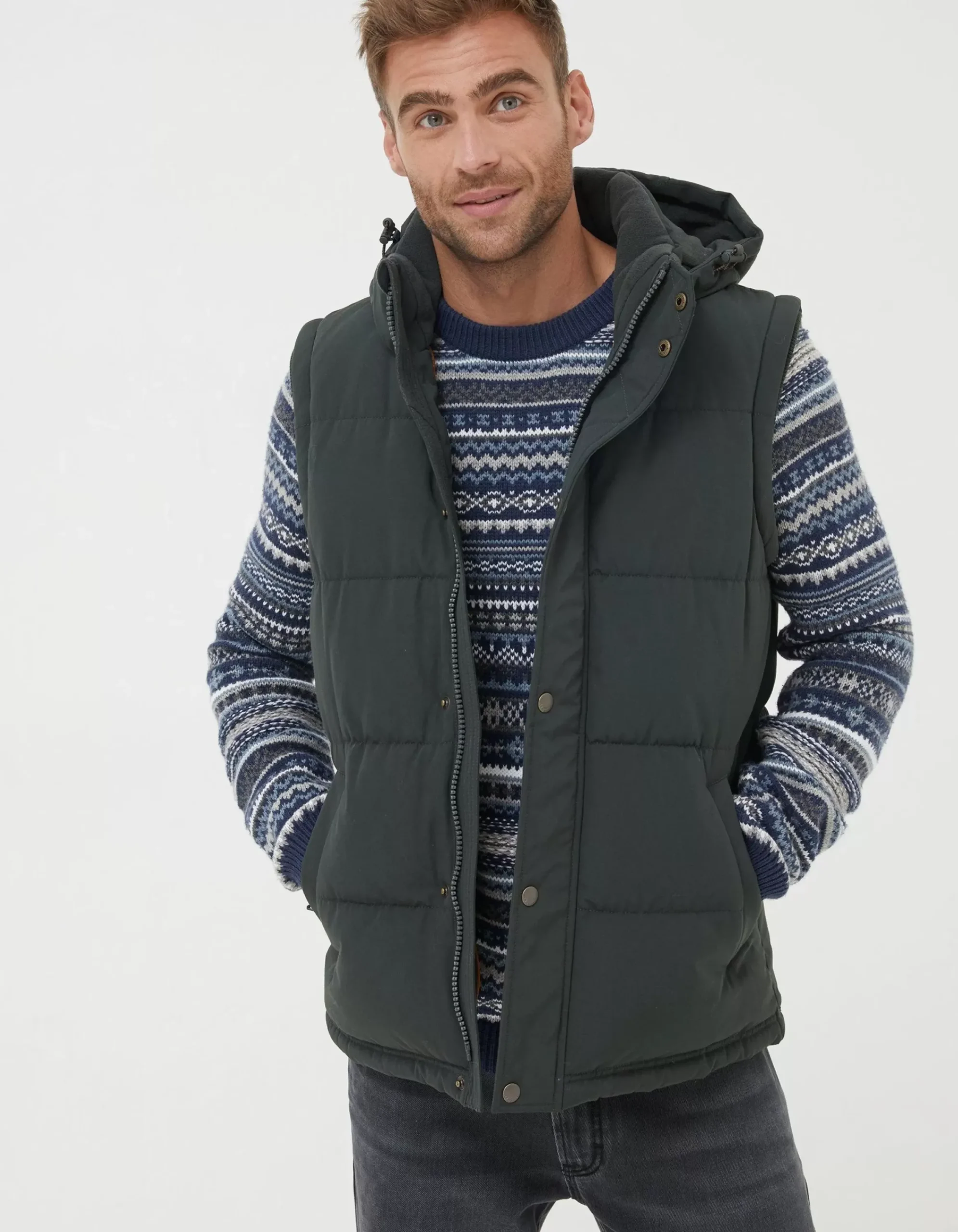 Men FatFace View All|Launton Puffer Gilet