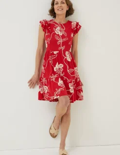 Women FatFace Dresses|Laurie Batik Jersey Dress
