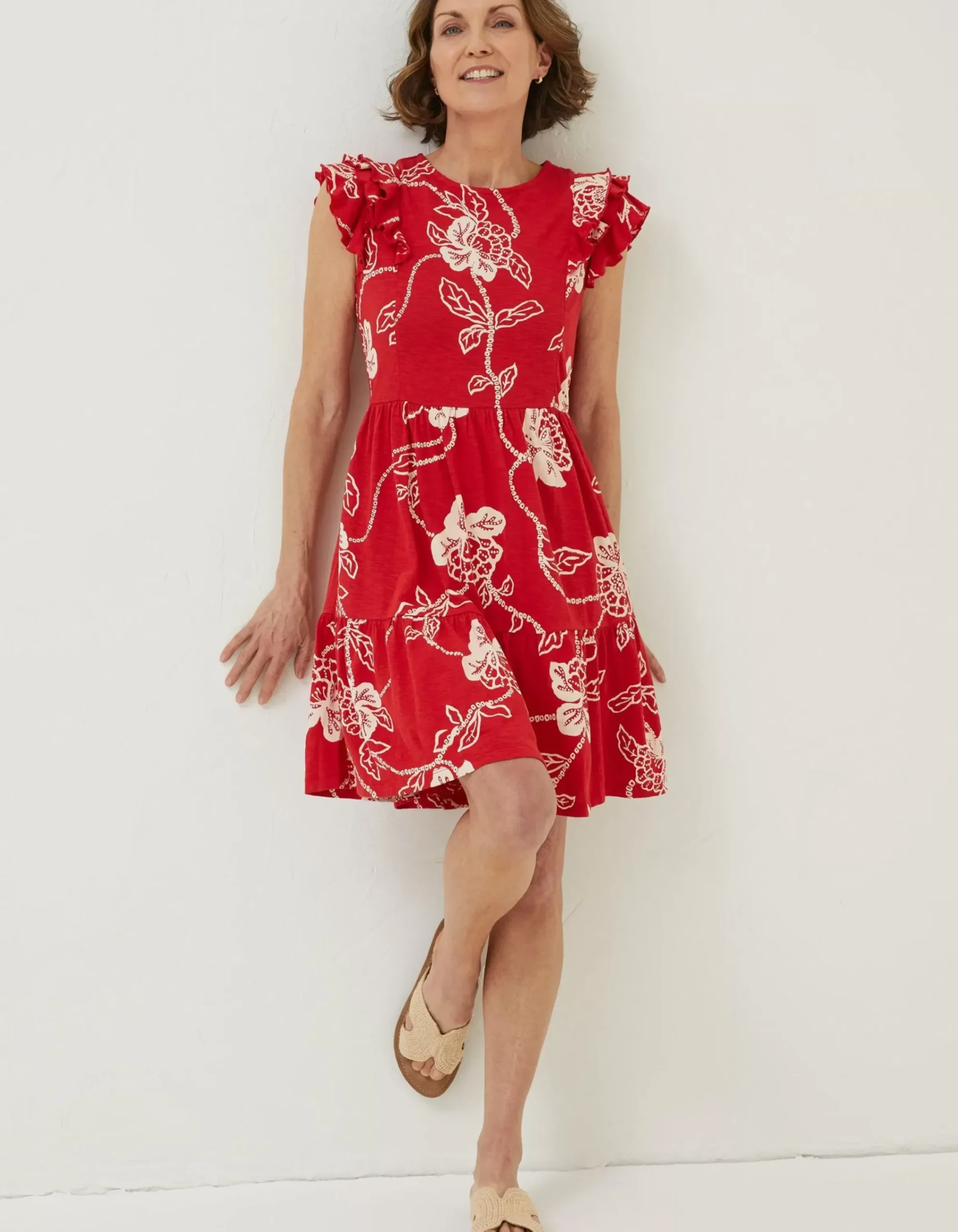 Women FatFace Dresses|Laurie Batik Jersey Dress