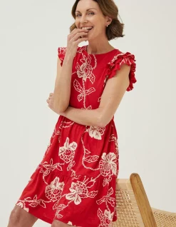 Women FatFace Dresses|Laurie Batik Jersey Dress