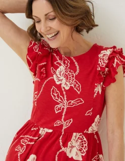 Women FatFace Dresses|Laurie Batik Jersey Dress