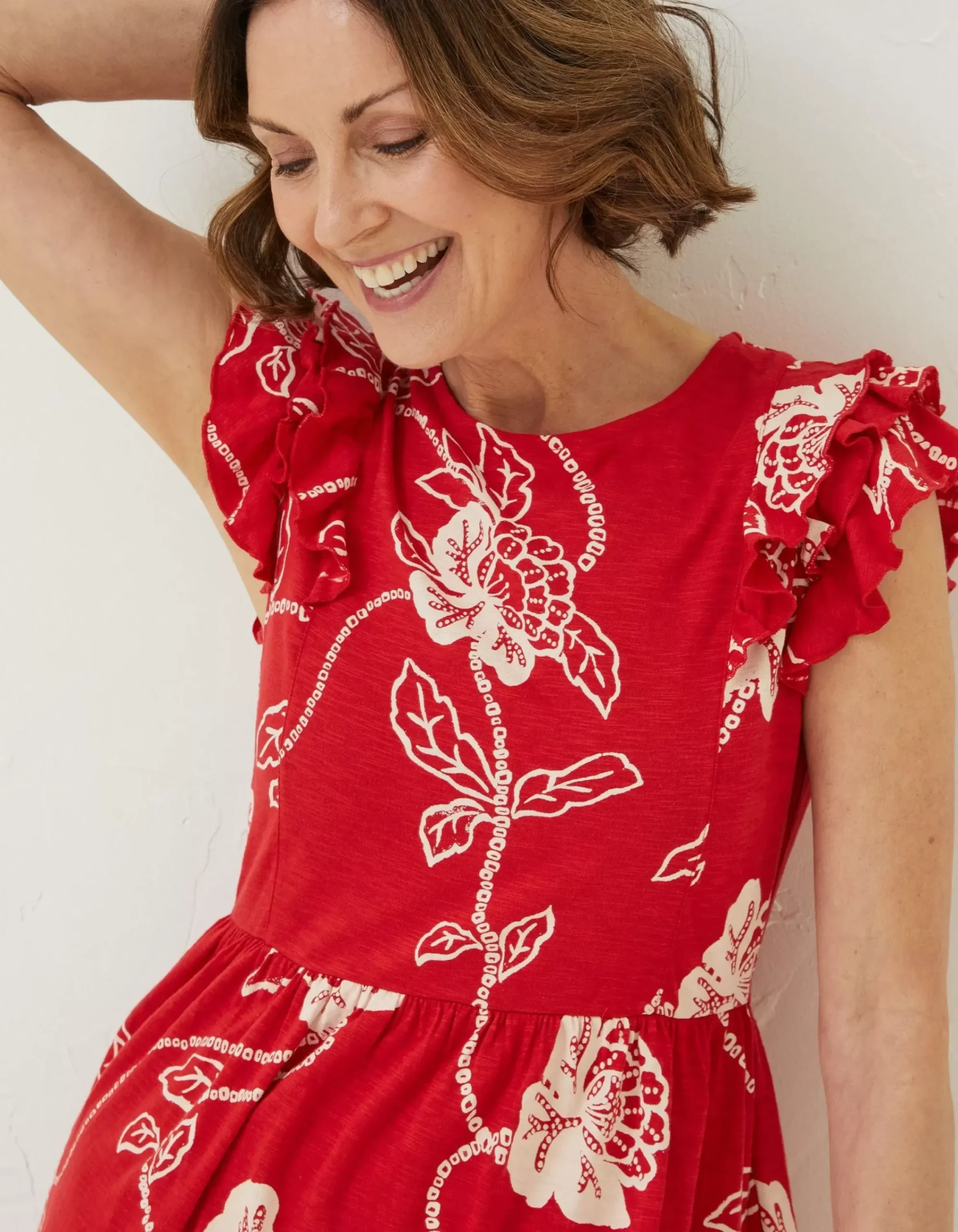 Women FatFace Dresses|Laurie Batik Jersey Dress