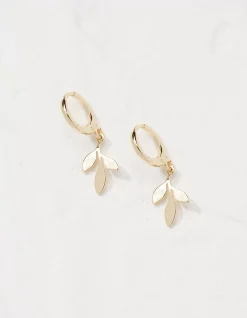 Women FatFace View All|Leaf Drop Earrings