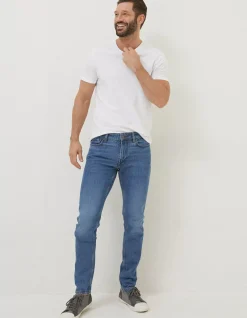 Men FatFace Jeans|Lean Slim Light Wash Jeans