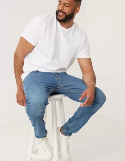Men FatFace Jeans|Lean Slim Light Wash Jeans