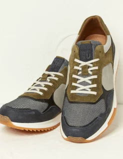 Men FatFace View All|Leather Colour Block Trainers
