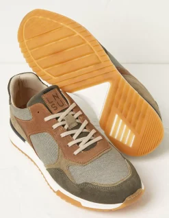 Men FatFace View All|Leon Leather Trainer