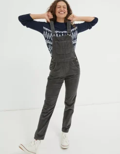 Women FatFace Trousers & Leggings|Lewes Cord Dungaree