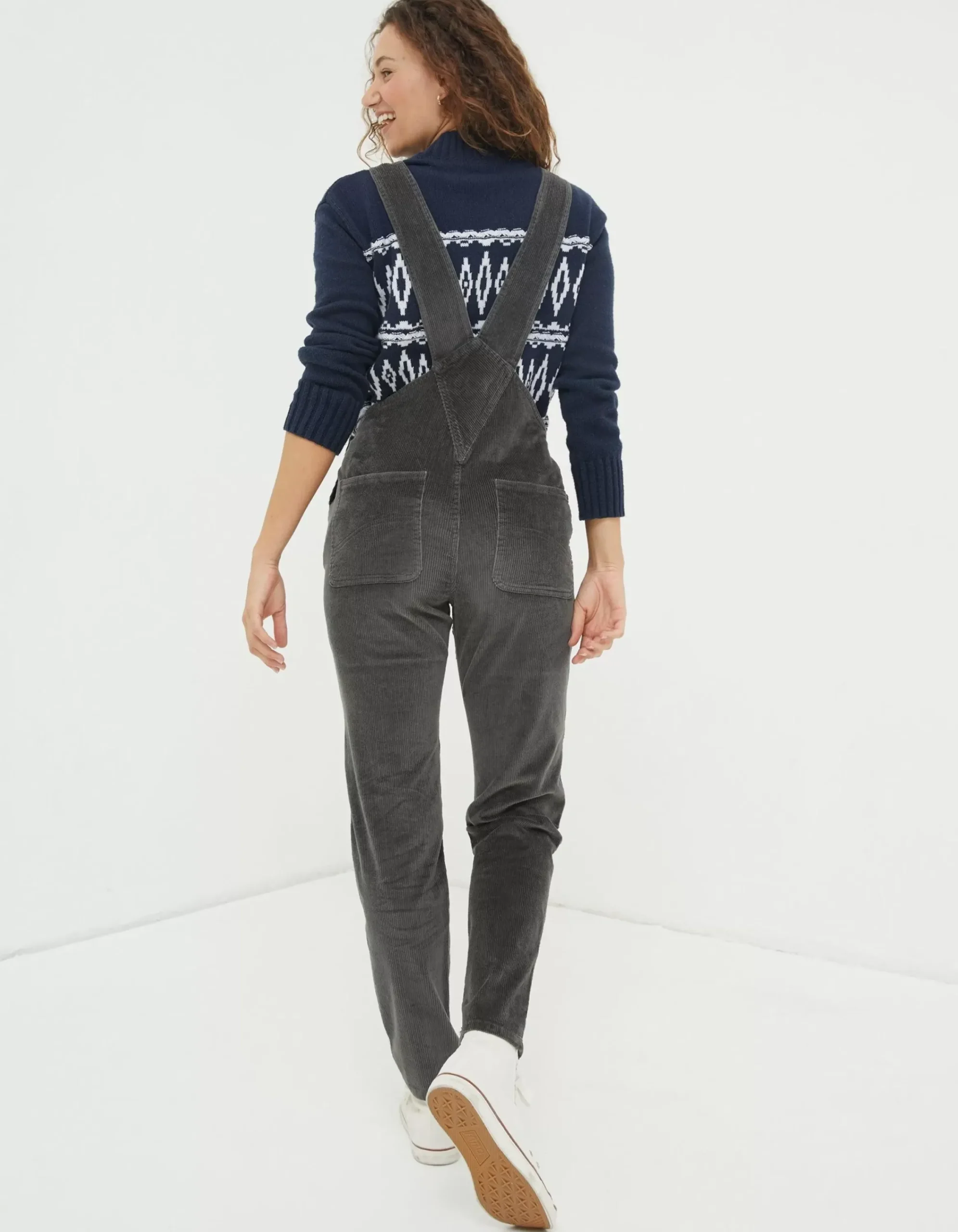 Women FatFace Trousers & Leggings|Lewes Cord Dungaree