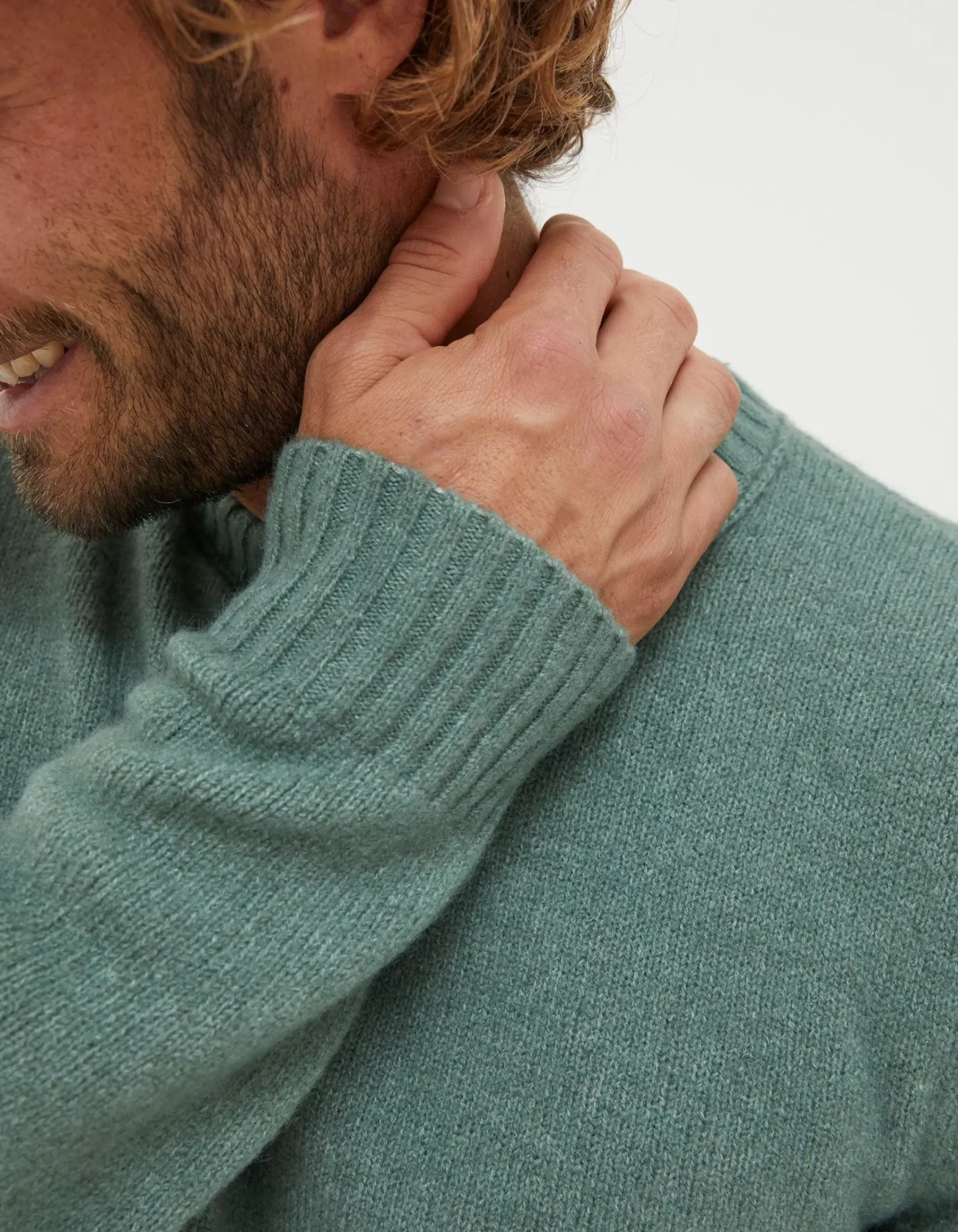 Men FatFace Knitwear|Lewes Crew Jumper