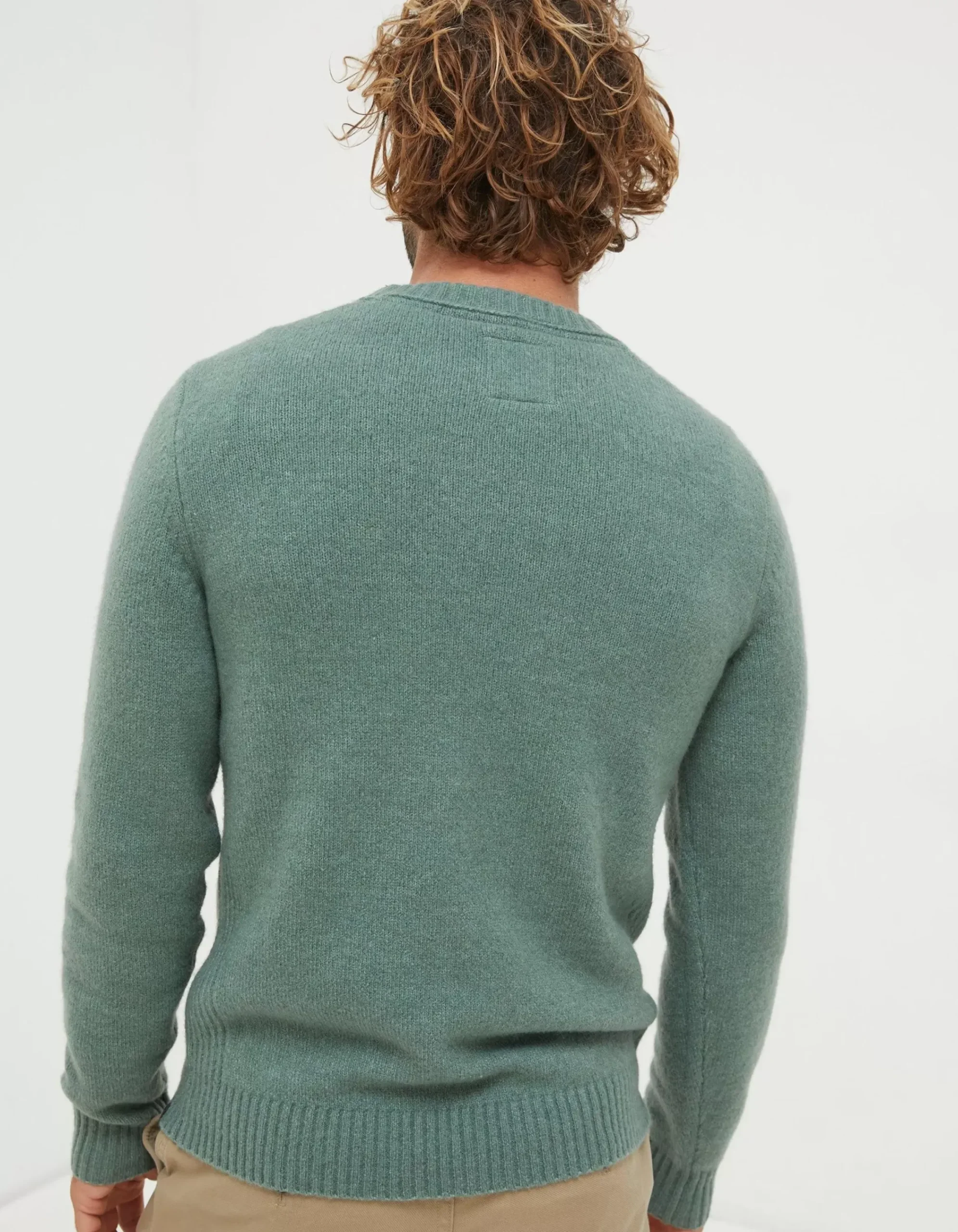 Men FatFace Knitwear|Lewes Crew Jumper