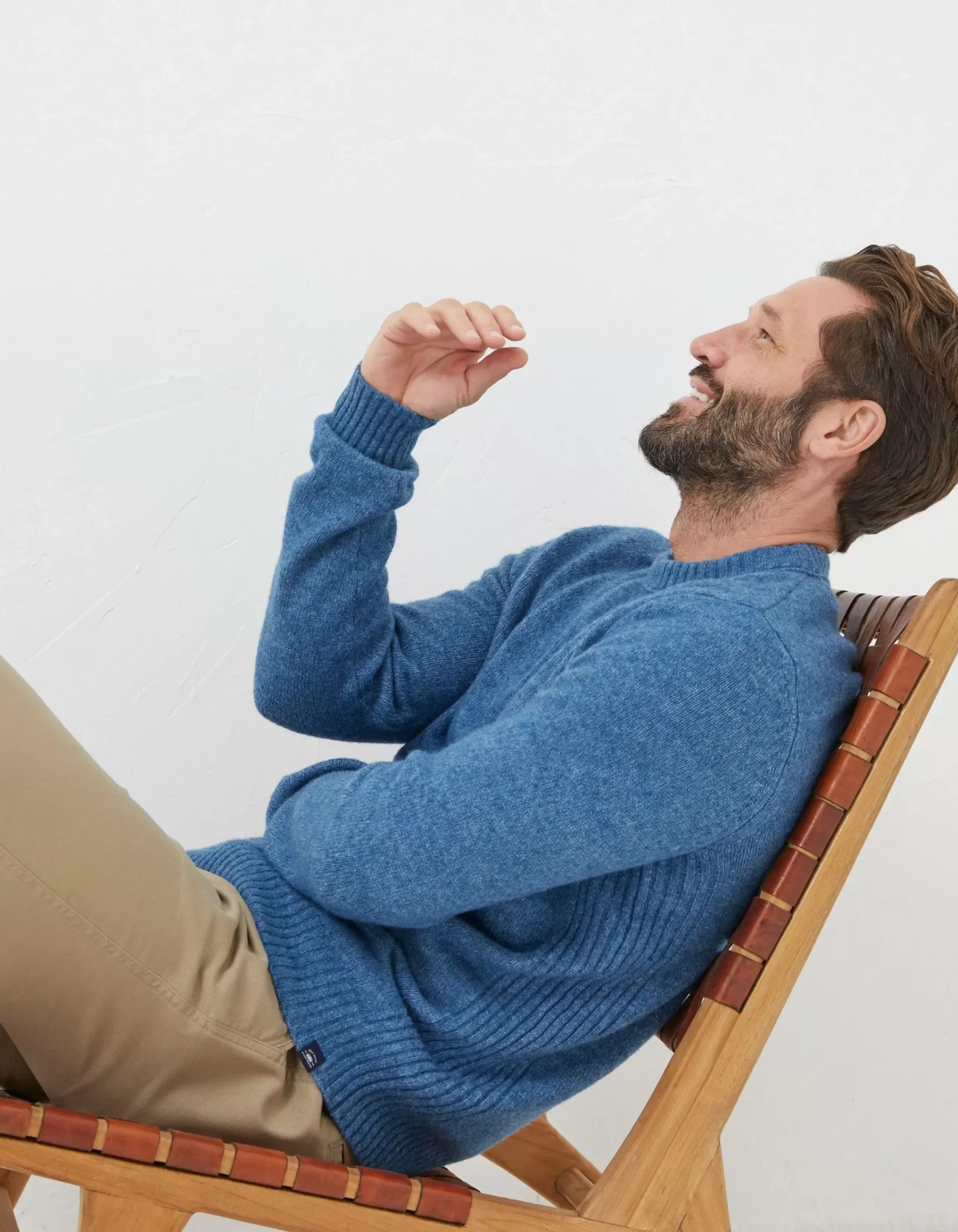 Men FatFace Knitwear|Lewes Crew Jumper
