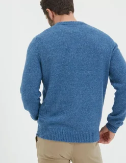 Men FatFace Knitwear|Lewes Crew Jumper