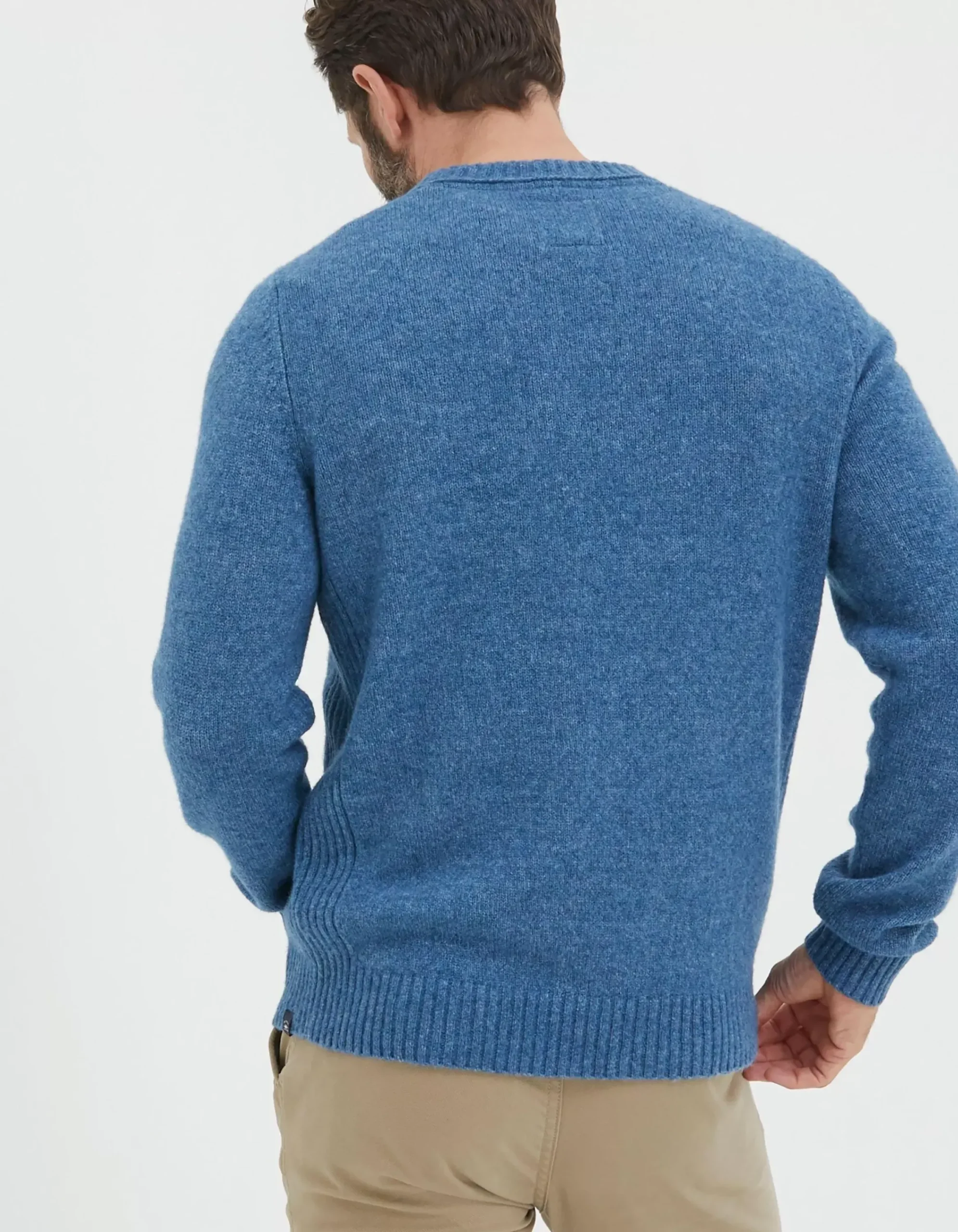 Men FatFace Knitwear|Lewes Crew Jumper