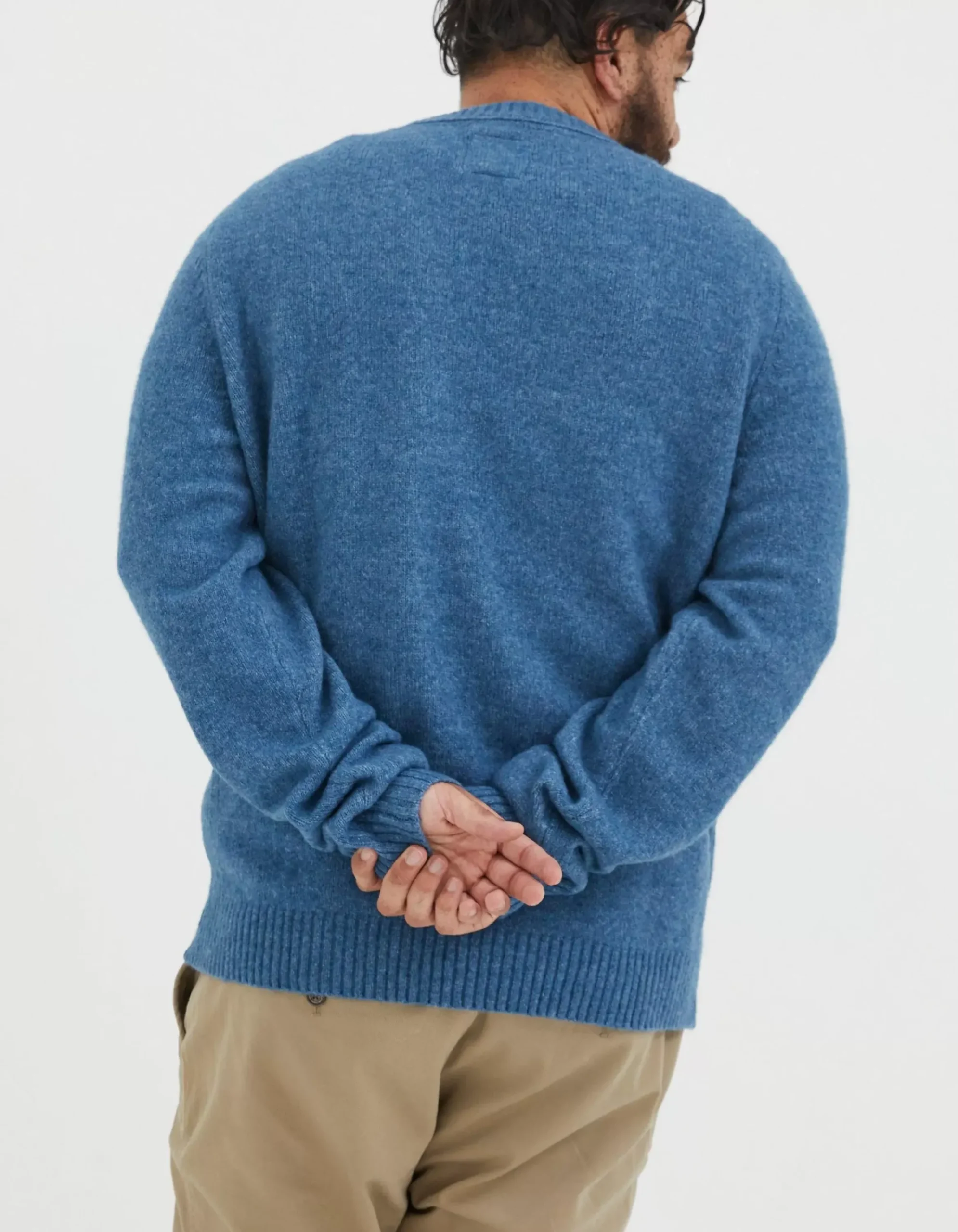 Men FatFace Knitwear|Lewes Crew Jumper