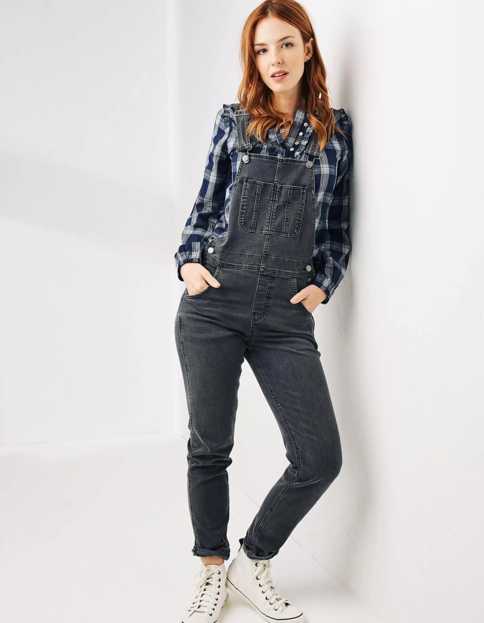 Women FatFace Jumpsuits & Playsuits|Lewes Slim Leg Denim Dungarees