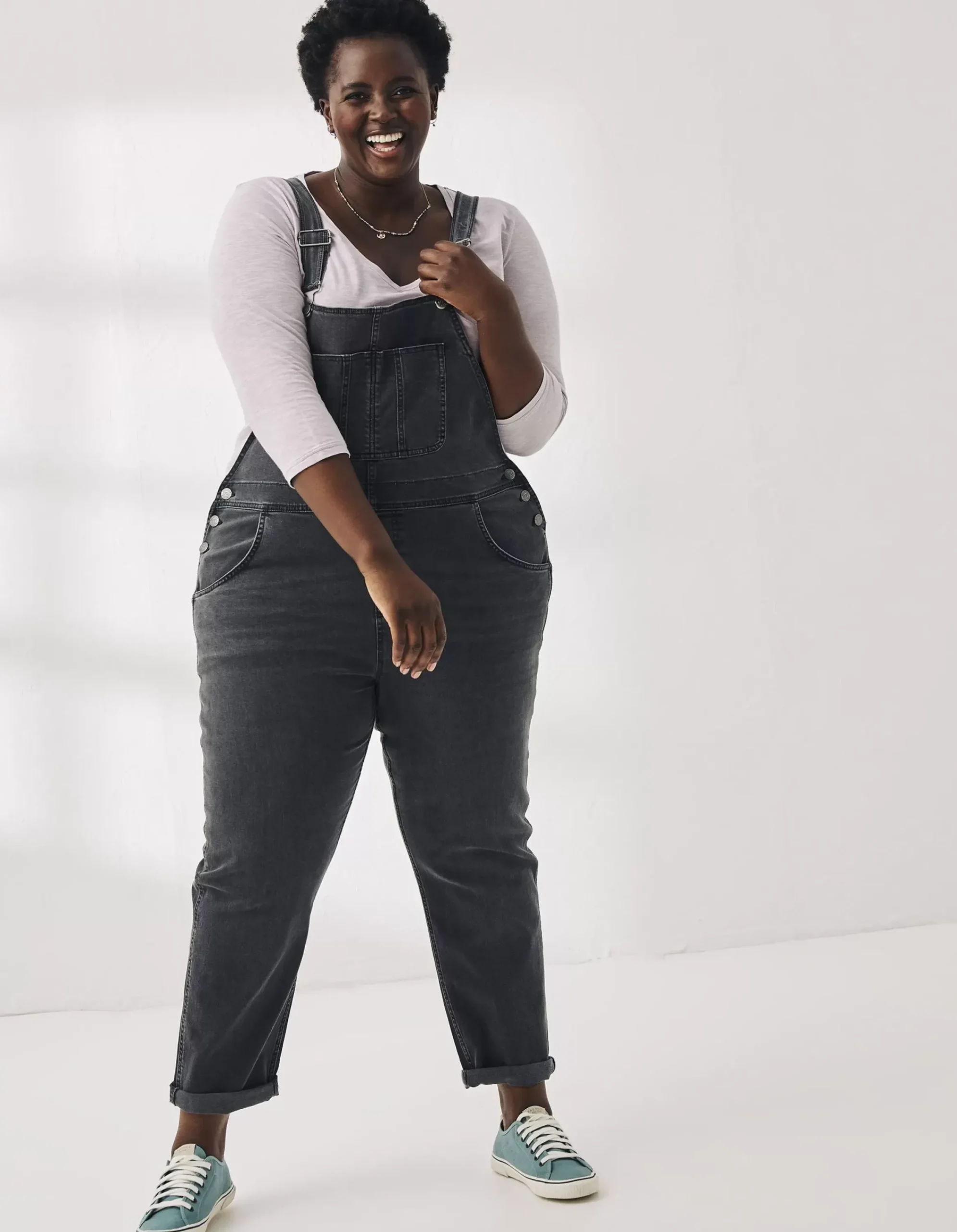 Women FatFace Jumpsuits & Playsuits|Lewes Slim Leg Denim Dungarees