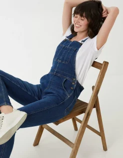 Women FatFace Jumpsuits & Playsuits|Lewes Slim Leg Denim Dungarees