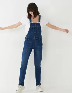 Women FatFace Jumpsuits & Playsuits|Lewes Slim Leg Denim Dungarees