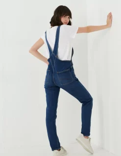 Women FatFace Jumpsuits & Playsuits|Lewes Slim Leg Denim Dungarees