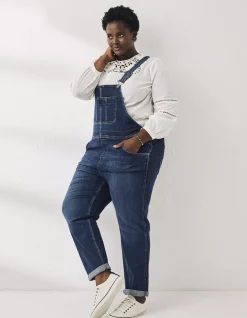 Women FatFace Jumpsuits & Playsuits|Lewes Slim Leg Denim Dungarees