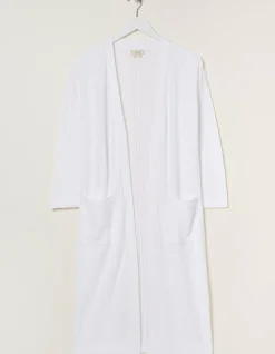 Women FatFace Knitwear|Lindsay Cotton Linen Longline Cardigan