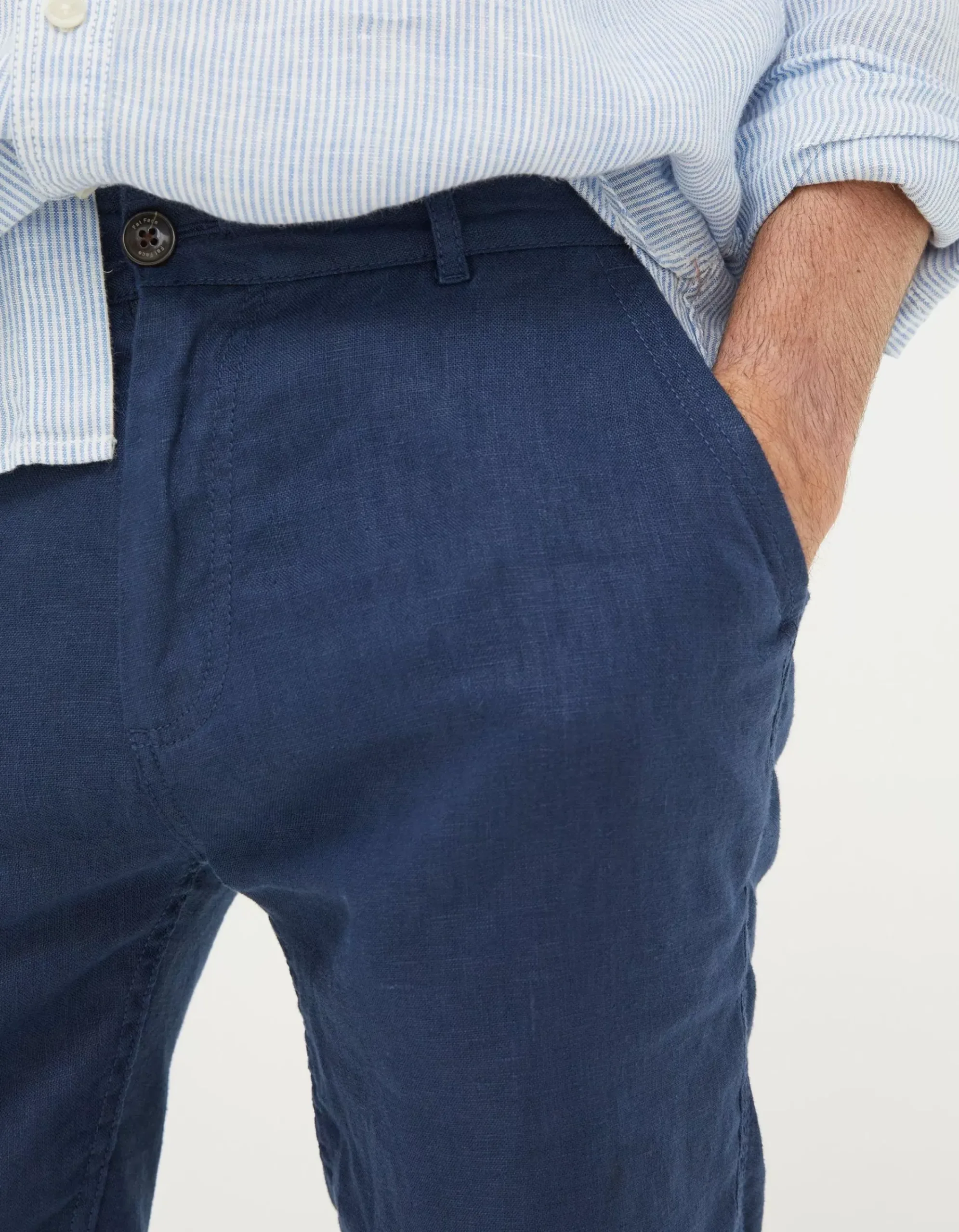 Men FatFace Shorts|Linen Flat Front Shorts