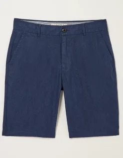 Men FatFace Shorts|Linen Flat Front Shorts