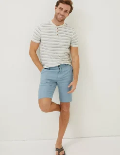 Men FatFace Shorts|Linen Flat Front Shorts
