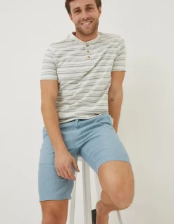 Men FatFace Shorts|Linen Flat Front Shorts