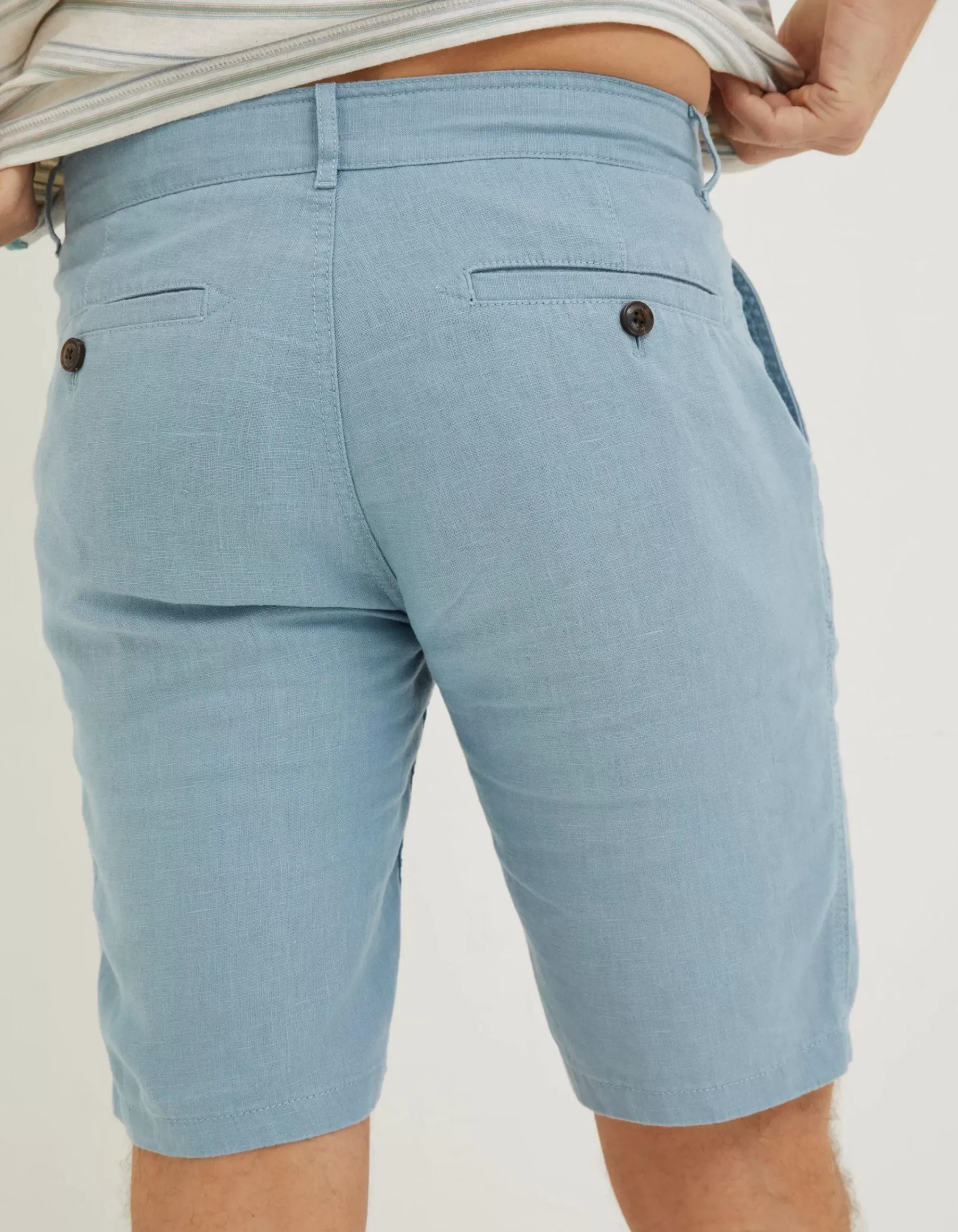 Men FatFace Shorts|Linen Flat Front Shorts