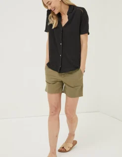 Women FatFace Tops & T-Shirts|Linen Shirt
