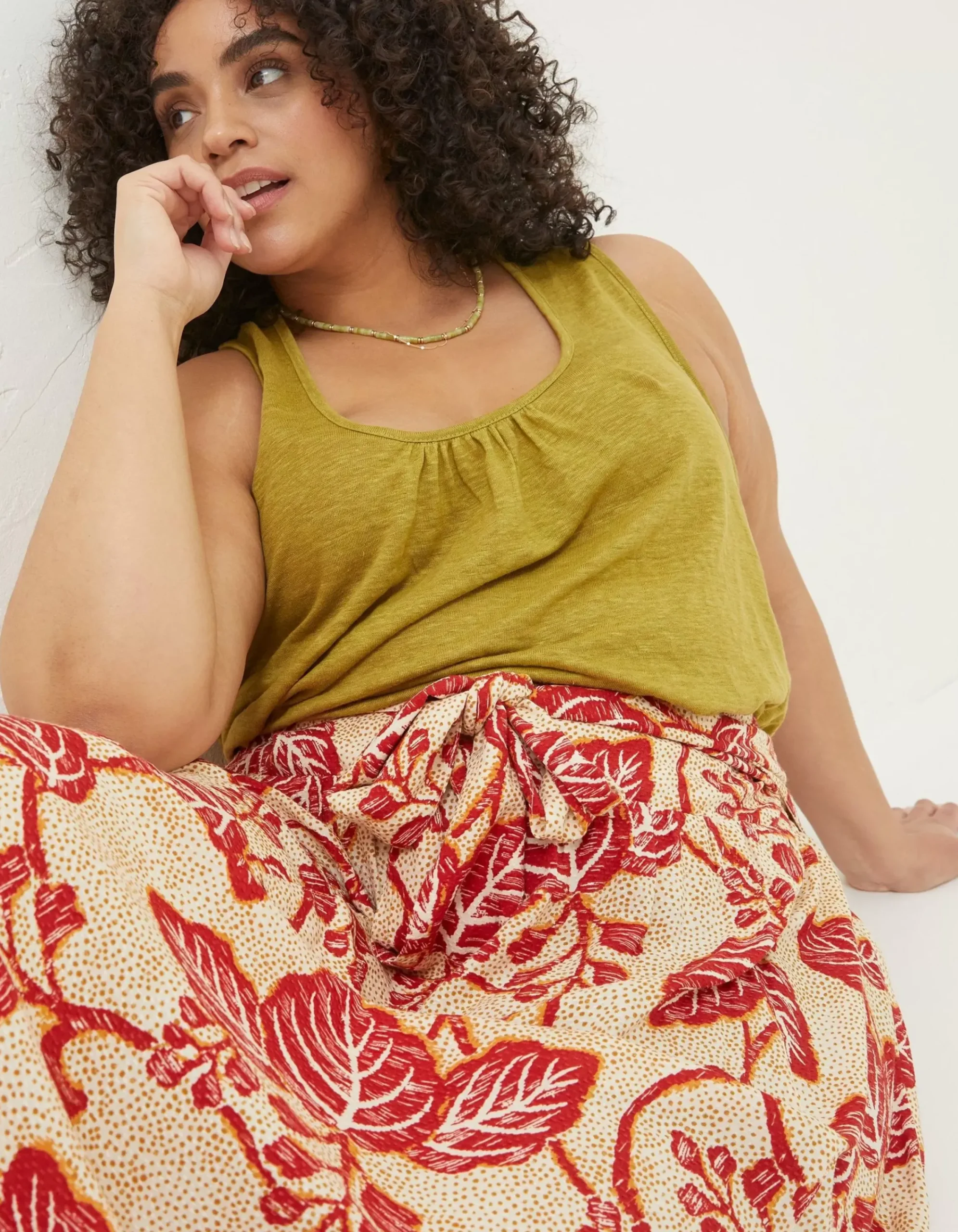 Women FatFace Tops & T-Shirts|Linen Vest Top