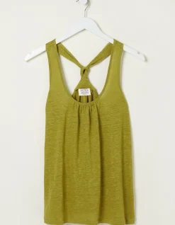 Women FatFace Tops & T-Shirts|Linen Vest Top