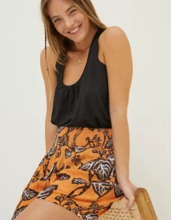 Women FatFace Tops & T-Shirts|Linen Vest Top