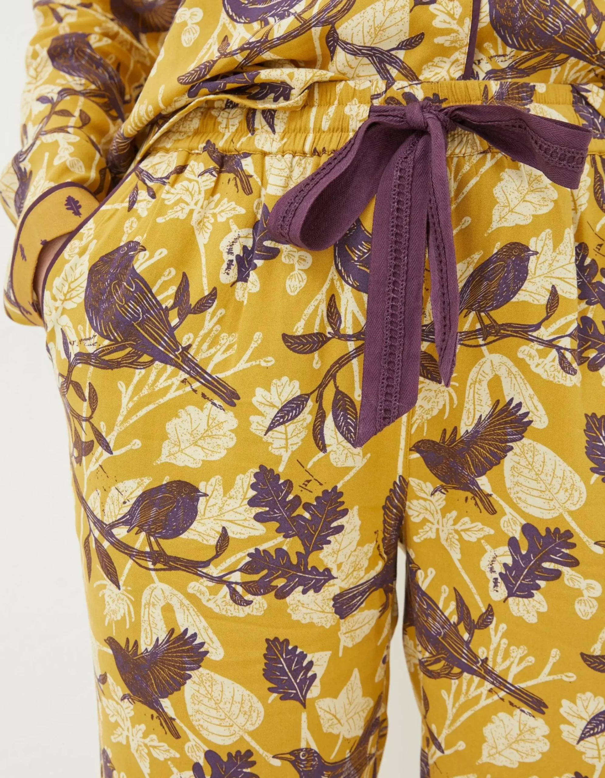 Women FatFace Nightwear & Loungewear|Lino Bird Pyjama Bottoms