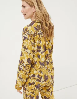 Women FatFace Nightwear & Loungewear|Lino Birds Pyjama Top