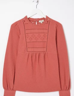 Women FatFace Tops & T-Shirts|Liza Broderie Top