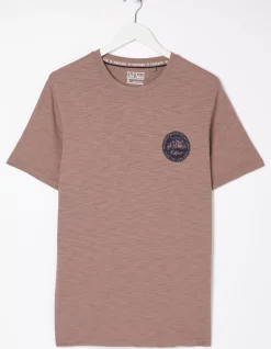 Men FatFace T-Shirts|Long Path Printed T-Shirt