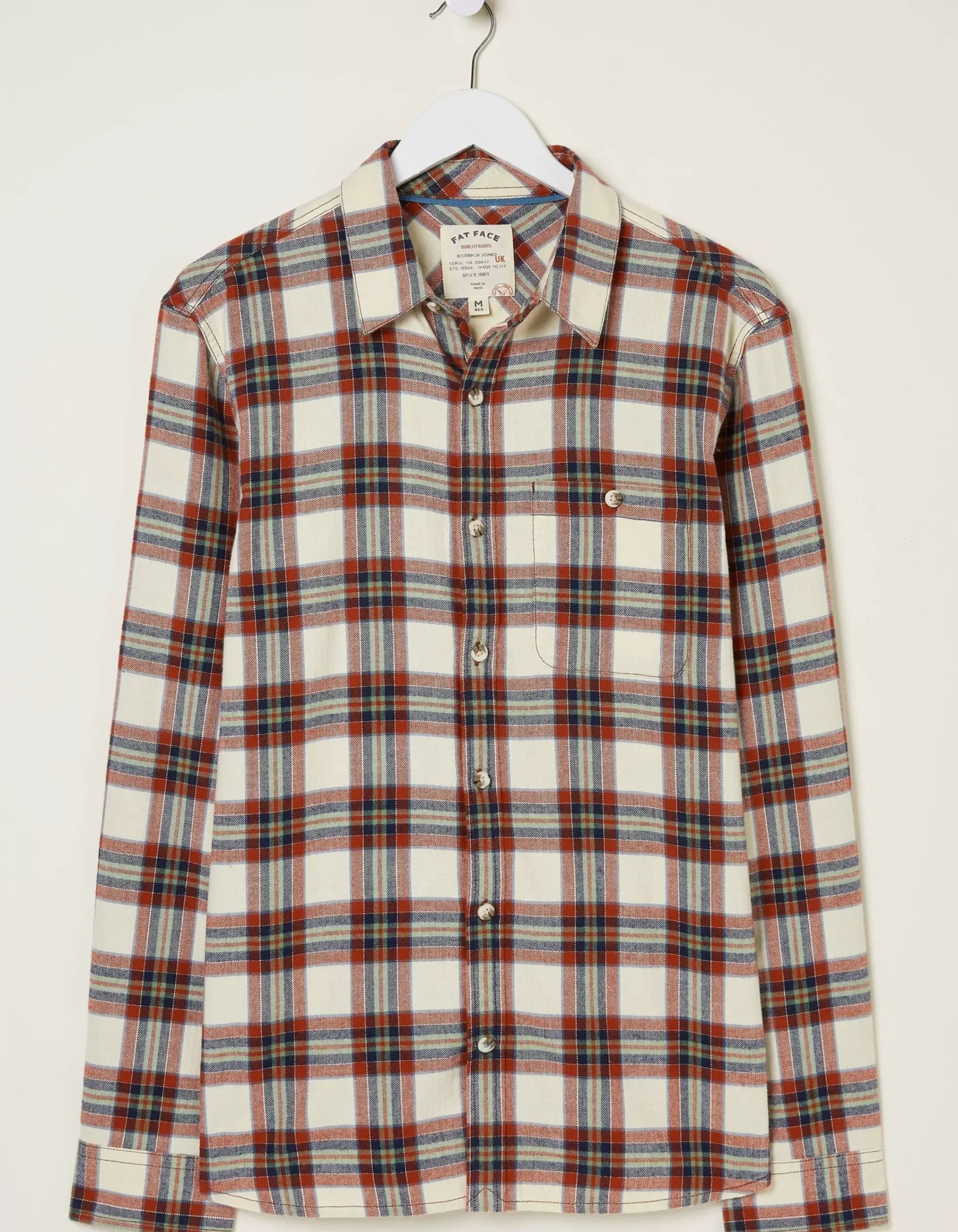 Men FatFace View All|Long Sleeve Bruton Check Shirt