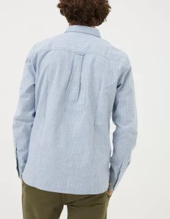 Men FatFace Shirts|Long Sleeve Gore Stripe Shirt