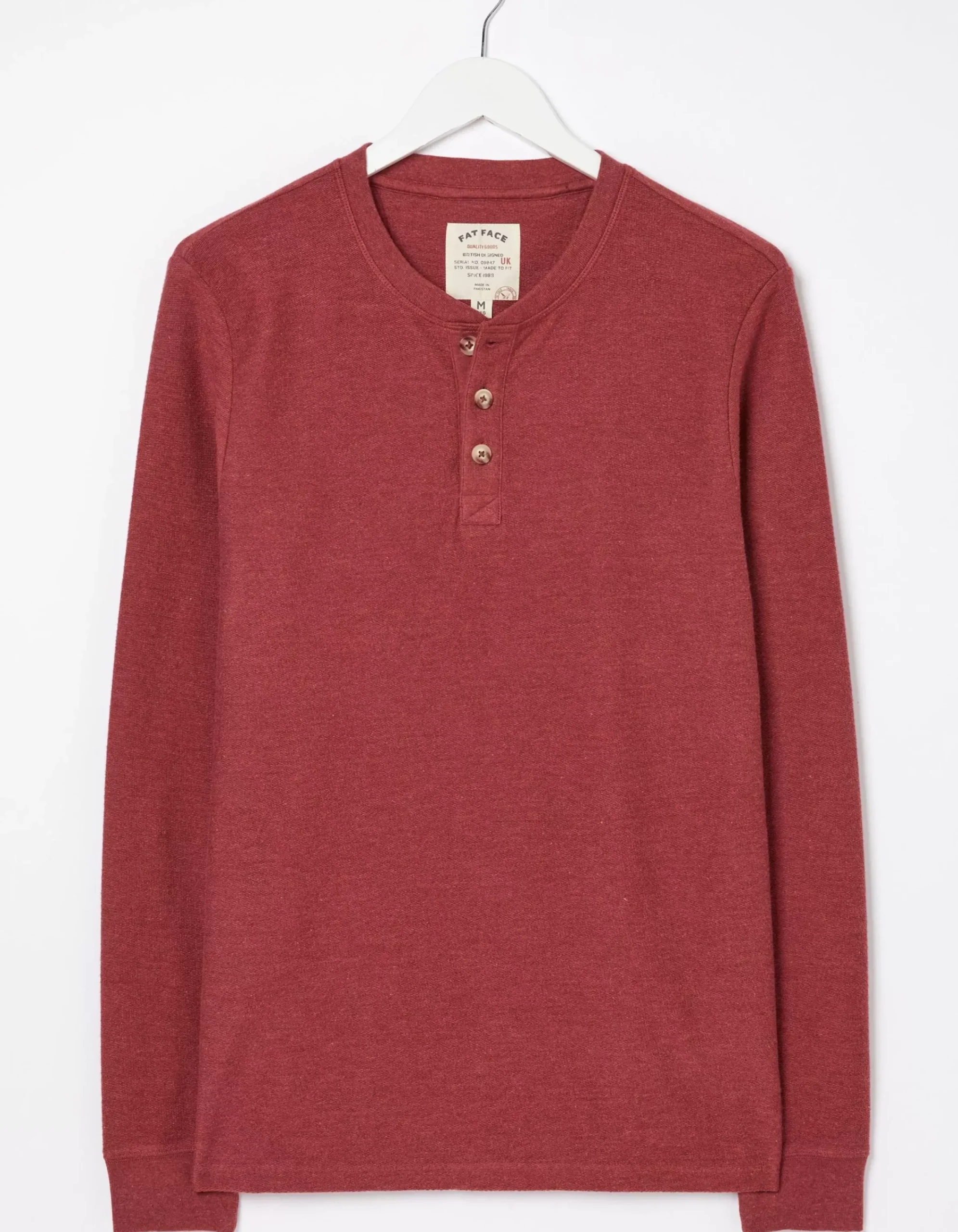 Men FatFace T-Shirts|Long Sleeve Kintbury Henley