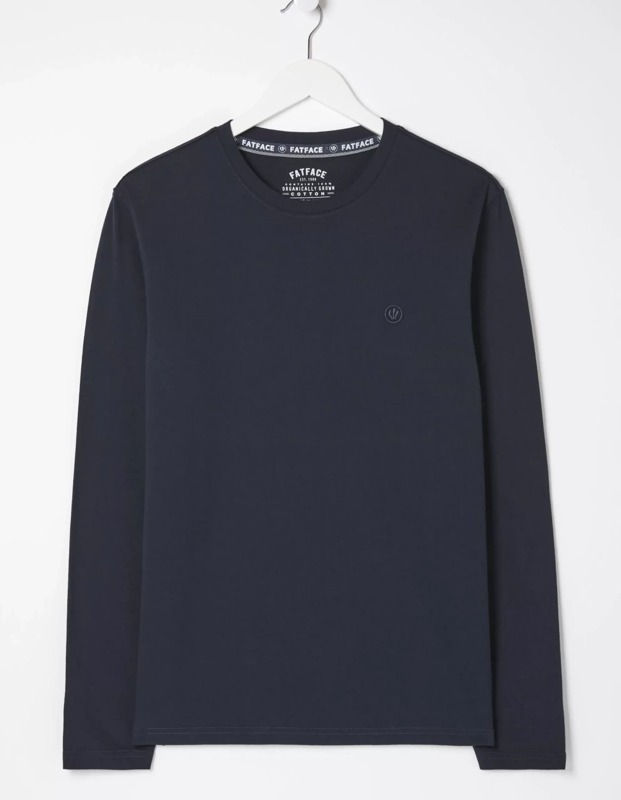 Men FatFace View All|Long Sleeve Lulworth Crew Neck T-Shirt