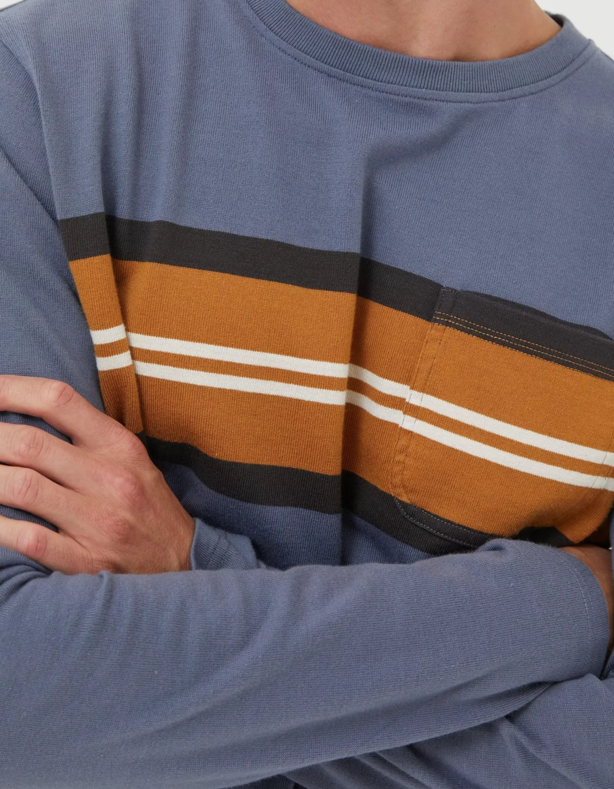 Men FatFace View All|Long Sleeve Pocket Crew