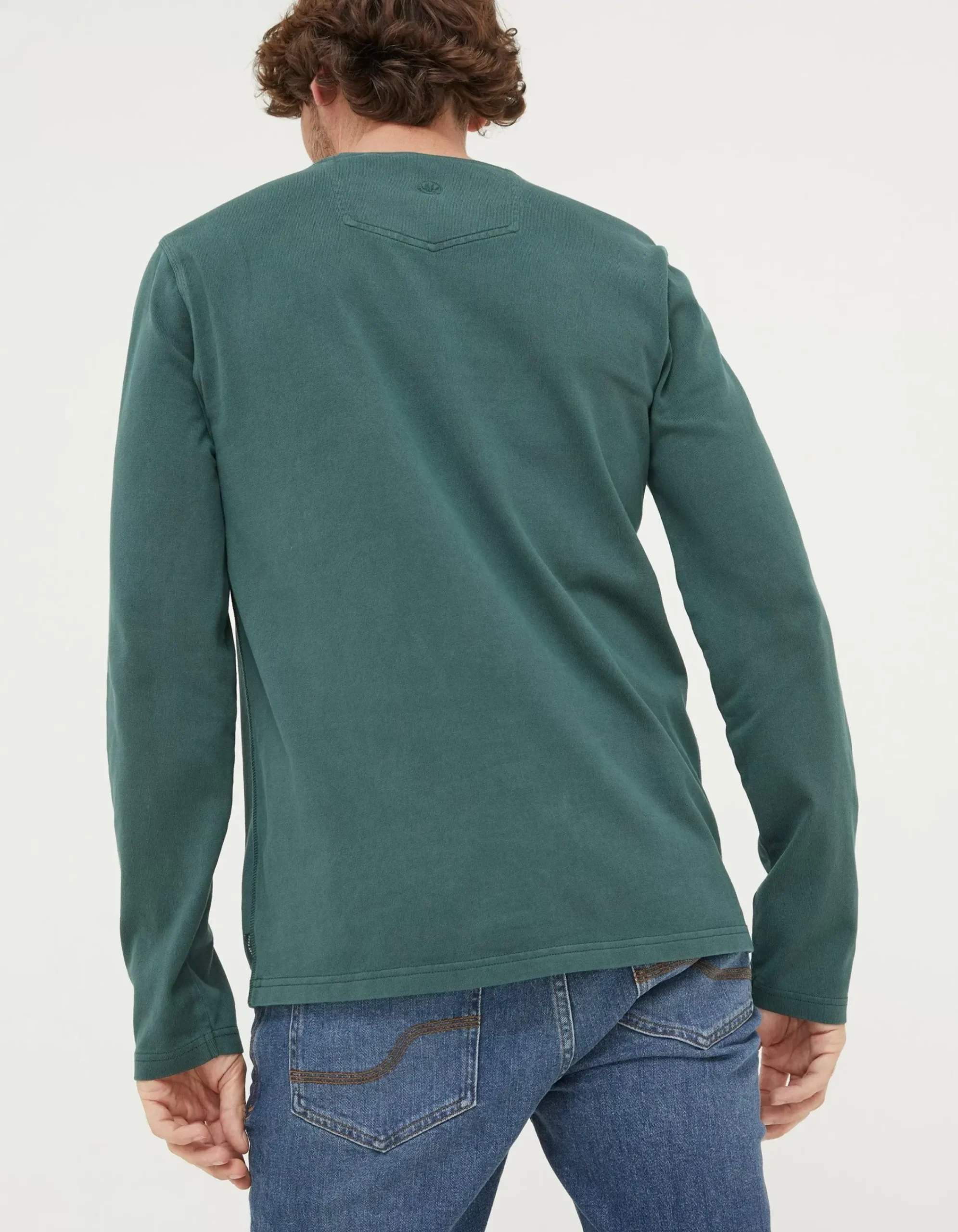 Men FatFace View All|Long Sleeve Pocket Crew