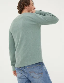 Men FatFace View All|Long Sleeve Ribbed Henley