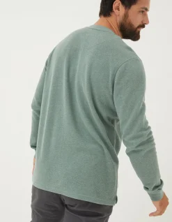 Men FatFace View All|Long Sleeve Ribbed Henley