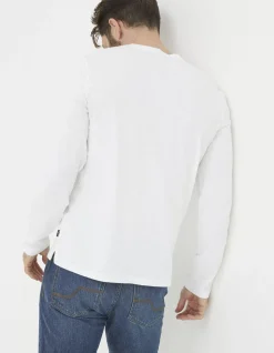 Men FatFace View All|Long Sleeve Slub Henley T Shirt
