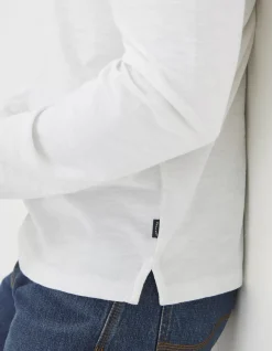 Men FatFace View All|Long Sleeve Slub Henley T Shirt