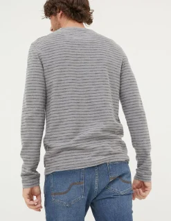 Men FatFace View All|Long Sleeve Stripe Pocket T-Shirt